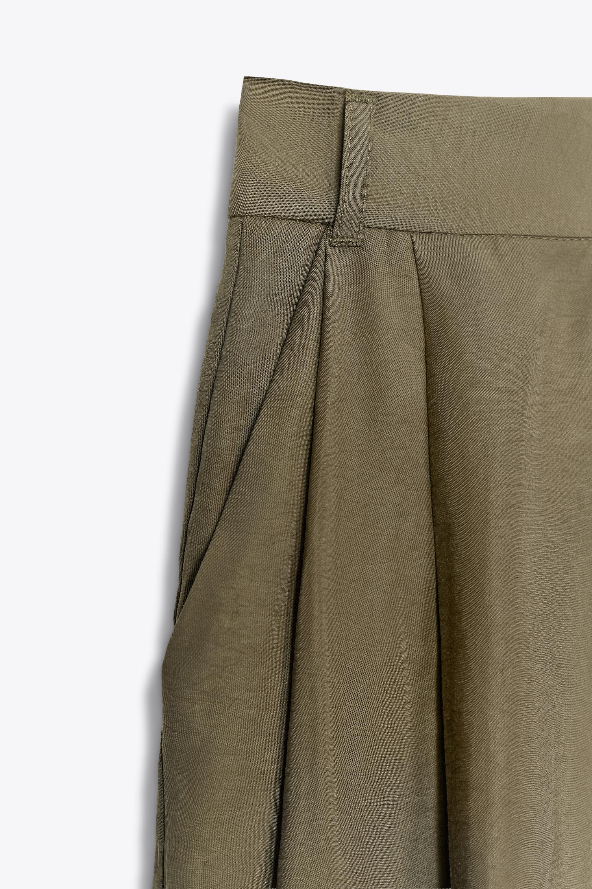 DOUBLE PLEAT FLAP PANTS